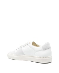 weiße Leder niedrige Sneakers von Common Projects