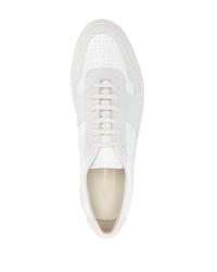 weiße Leder niedrige Sneakers von Common Projects