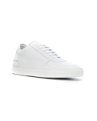 weiße Leder niedrige Sneakers von Common Projects