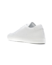 weiße Leder niedrige Sneakers von Common Projects