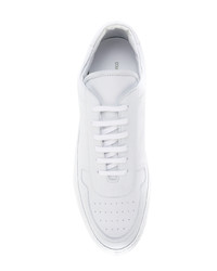 weiße Leder niedrige Sneakers von Common Projects