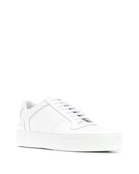 weiße Leder niedrige Sneakers von Common Projects