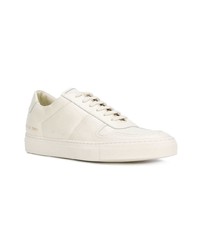 weiße Leder niedrige Sneakers von Common Projects