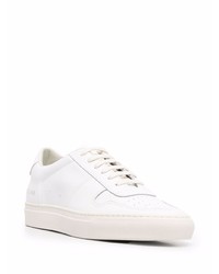 weiße Leder niedrige Sneakers von Common Projects