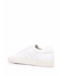 weiße Leder niedrige Sneakers von Common Projects