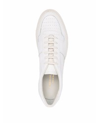 weiße Leder niedrige Sneakers von Common Projects