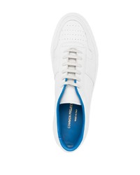 weiße Leder niedrige Sneakers von Common Projects