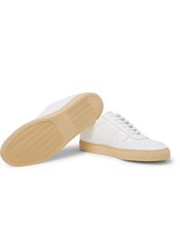 weiße Leder niedrige Sneakers von Common Projects