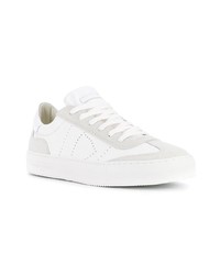 weiße Leder niedrige Sneakers von Philippe Model