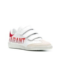 weiße Leder niedrige Sneakers von Isabel Marant