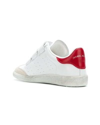 weiße Leder niedrige Sneakers von Isabel Marant