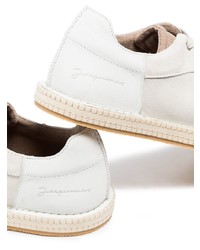 weiße Leder niedrige Sneakers von Jacquemus