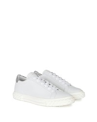 weiße Leder niedrige Sneakers von Giuseppe Zanotti