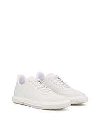 weiße Leder niedrige Sneakers von Giuseppe Zanotti