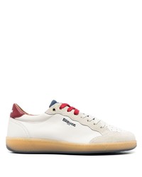 weiße Leder niedrige Sneakers von Blauer