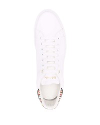 weiße Leder niedrige Sneakers von PS Paul Smith