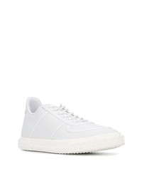 weiße Leder niedrige Sneakers von Giuseppe Zanotti