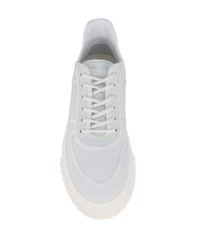 weiße Leder niedrige Sneakers von Giuseppe Zanotti