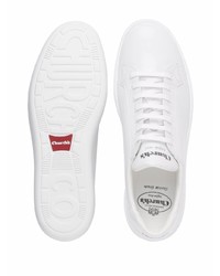 weiße Leder niedrige Sneakers von Church's
