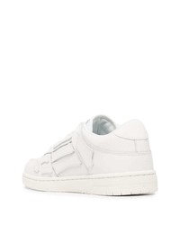 weiße Leder niedrige Sneakers von Amiri