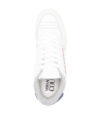 weiße Leder niedrige Sneakers von VERSACE JEANS COUTURE