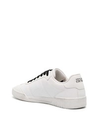 weiße Leder niedrige Sneakers von VERSACE JEANS COUTURE