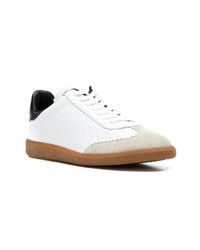 weiße Leder niedrige Sneakers von Isabel Marant