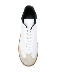 weiße Leder niedrige Sneakers von Isabel Marant