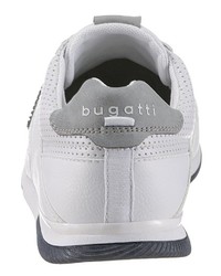 weiße Leder niedrige Sneakers von Bugatti