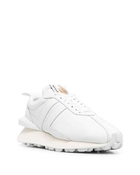 weiße Leder niedrige Sneakers von Lanvin