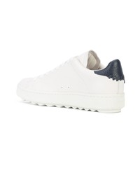 weiße Leder niedrige Sneakers von Coach