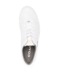 weiße Leder niedrige Sneakers von Coach