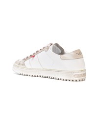 weiße Leder niedrige Sneakers von Off-White