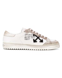 weiße Leder niedrige Sneakers von Off-White