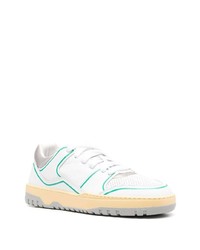 weiße Leder niedrige Sneakers von MSGM