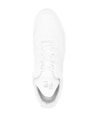 weiße Leder niedrige Sneakers von Filling Pieces