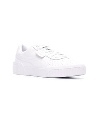 weiße Leder niedrige Sneakers von Puma