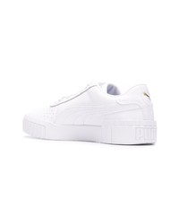 weiße Leder niedrige Sneakers von Puma