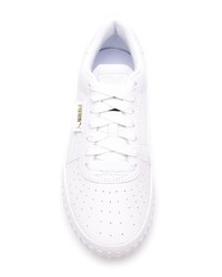 weiße Leder niedrige Sneakers von Puma