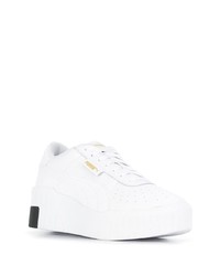 weiße Leder niedrige Sneakers von Puma