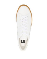 weiße Leder niedrige Sneakers von Veja