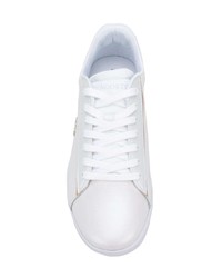 weiße Leder niedrige Sneakers von Lacoste