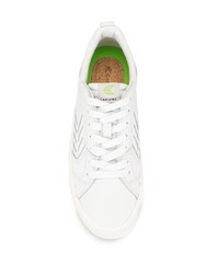 weiße Leder niedrige Sneakers von Cariuma