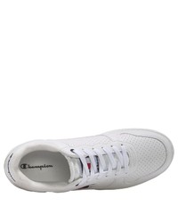 weiße Leder niedrige Sneakers von Champion