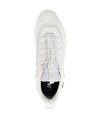 weiße Leder niedrige Sneakers von Moncler