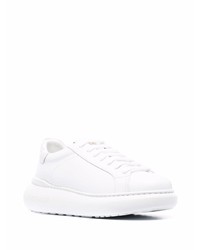 weiße Leder niedrige Sneakers von Hide&Jack