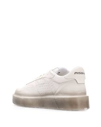 weiße Leder niedrige Sneakers von Misbhv