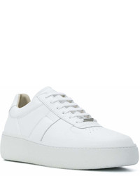 weiße Leder niedrige Sneakers von Maison Margiela