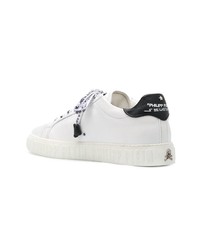 weiße Leder niedrige Sneakers von Philipp Plein