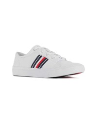 weiße Leder niedrige Sneakers von Tommy Hilfiger